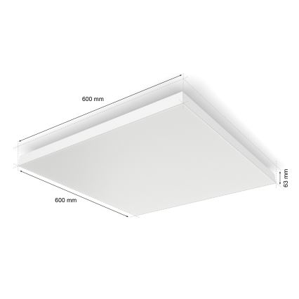 Philips - LED loftlampe m. RGBW-farver dæmpbar Hue DATURA LED/67W/230V 2000-6500K