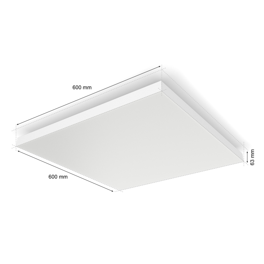 Philips - LED loftlampe m. RGBW-farver dæmpbar Hue DATURA LED/67W/230V 2000-6500K