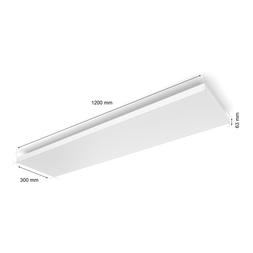 Philips - LED loftlampe m. RGBW-farver dæmpbar Hue DATURA LED/67W/230V 2000-6500K