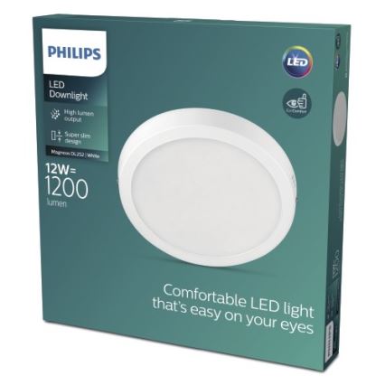 Philips - LED loftlampe LED/12W/230V 2700K hvid