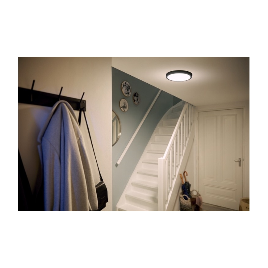 Philips - LED loftlampe LED/12W/230V 2700K sort