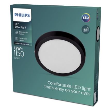 Philips - LED loftlampe LED/12W/230V 2700K sort