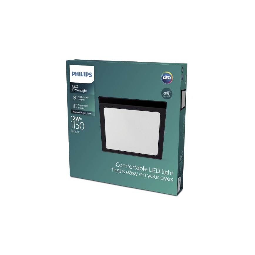 Philips - LED loftlampe LED/12W/230V 2700K sort