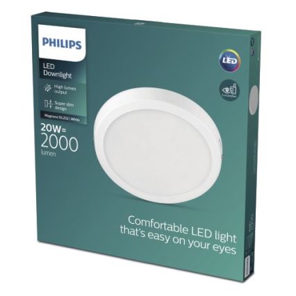 Philips - LED loftlampe LED/20W/230V 2700K hvid