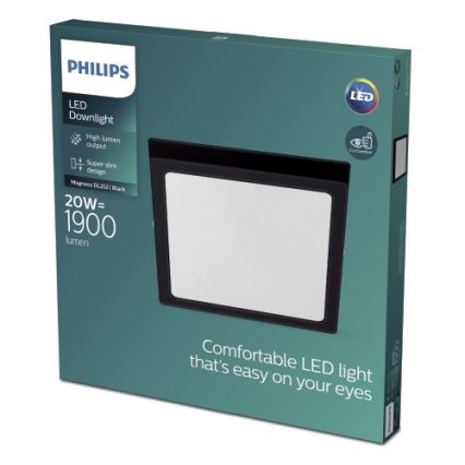 Philips - LED loftlampe LED/20W/230V 2700K sort