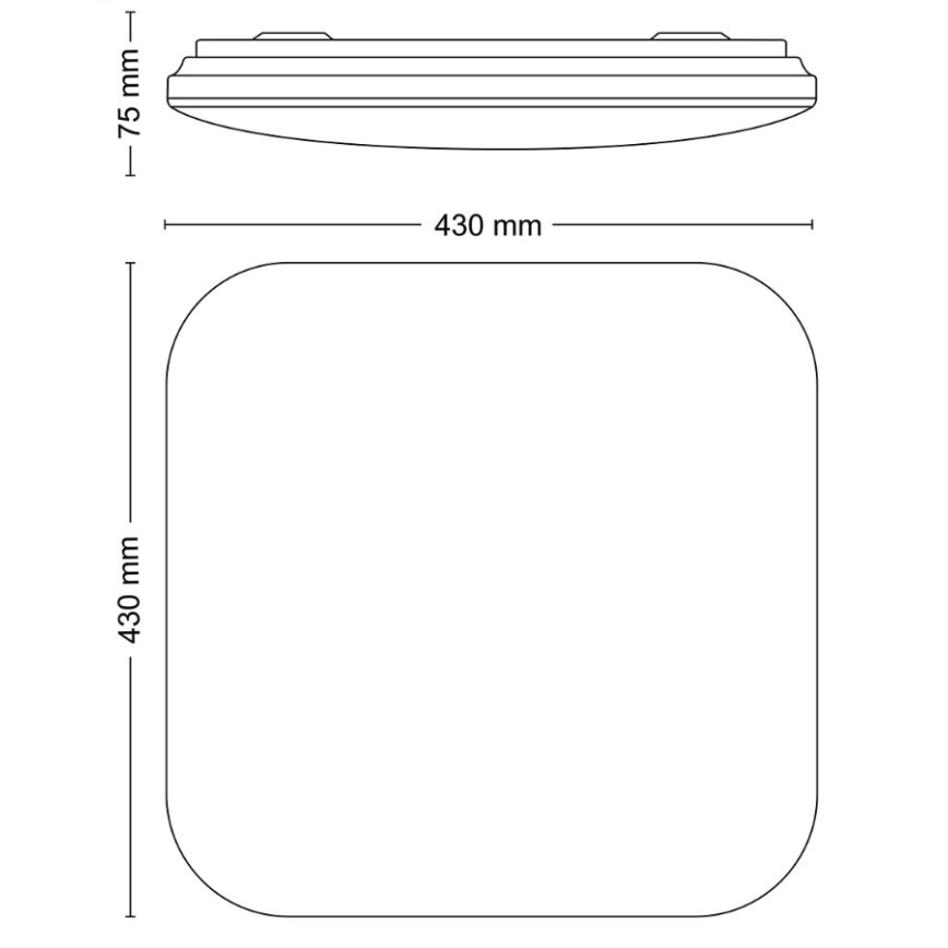 Philips - LED loftlampe LED/24W/230V 2700K