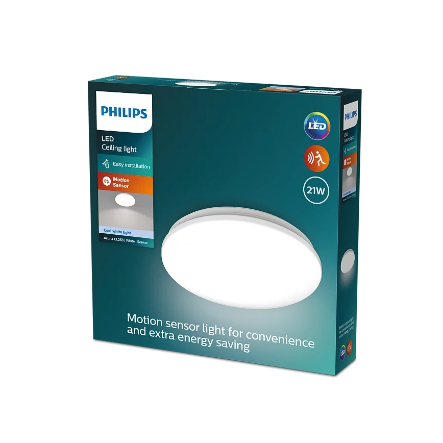 Philips - LED loftlampe med sensor ACUNA LED/21W/230V 4000K