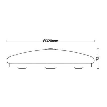 Philips - LED loftlampe med sensor LED/16W/230V 2700K