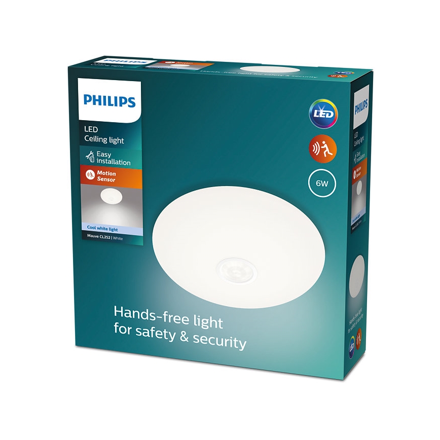 Philips - LED loftlampe med sensor MAUVE LED/6W/230V 4000K