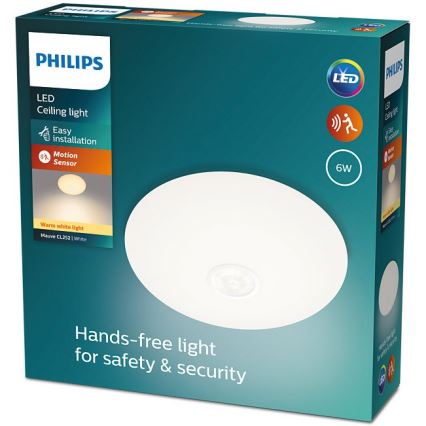 Philips - LED loftlampe med sensor MAUVE LED/6W/230V