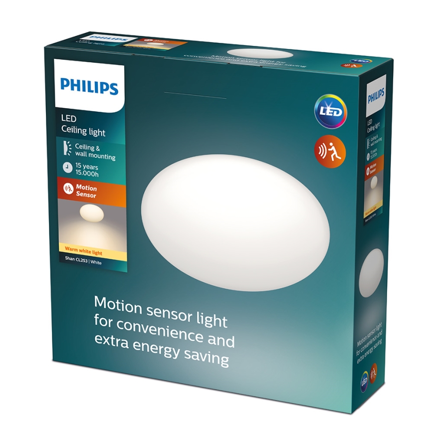 Philips - LED loftlampe med sensor LED/12W/230V 2700K