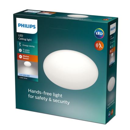 Philips - LED-loftlampe med sensor LED/12W/230V 4000K