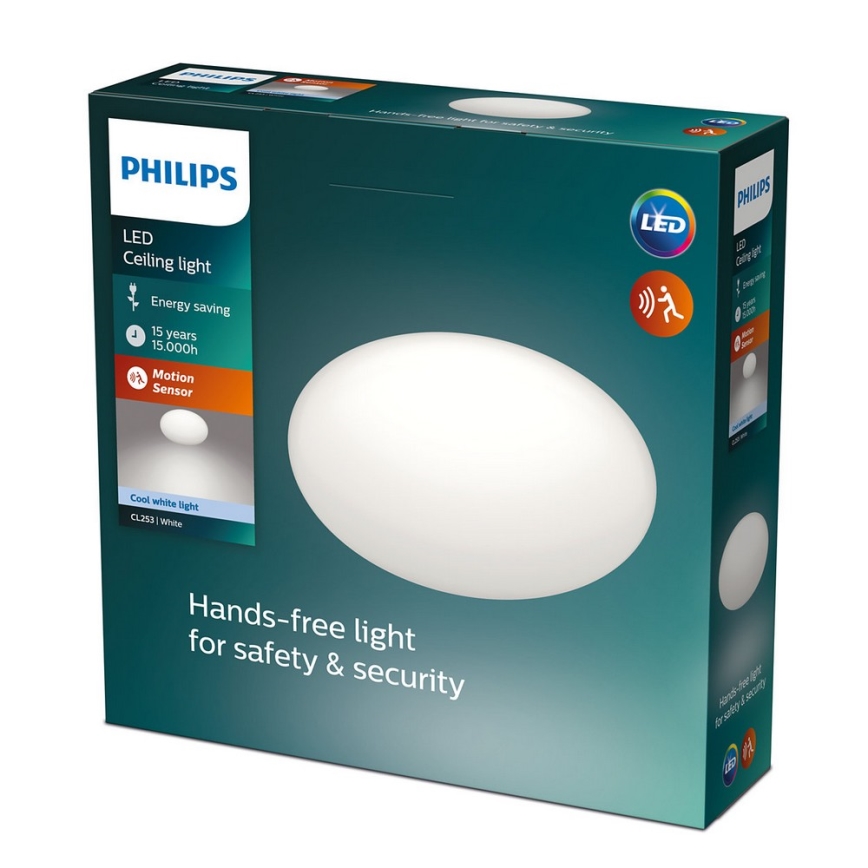 Philips - LED-loftlampe med sensor LED/12W/230V 4000K