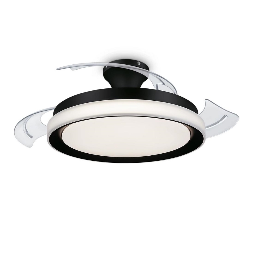 Philips-LED loftlampe med ventilator BLISS LED/35W/230V 5500/4000/2700K sort + fjernbetjening