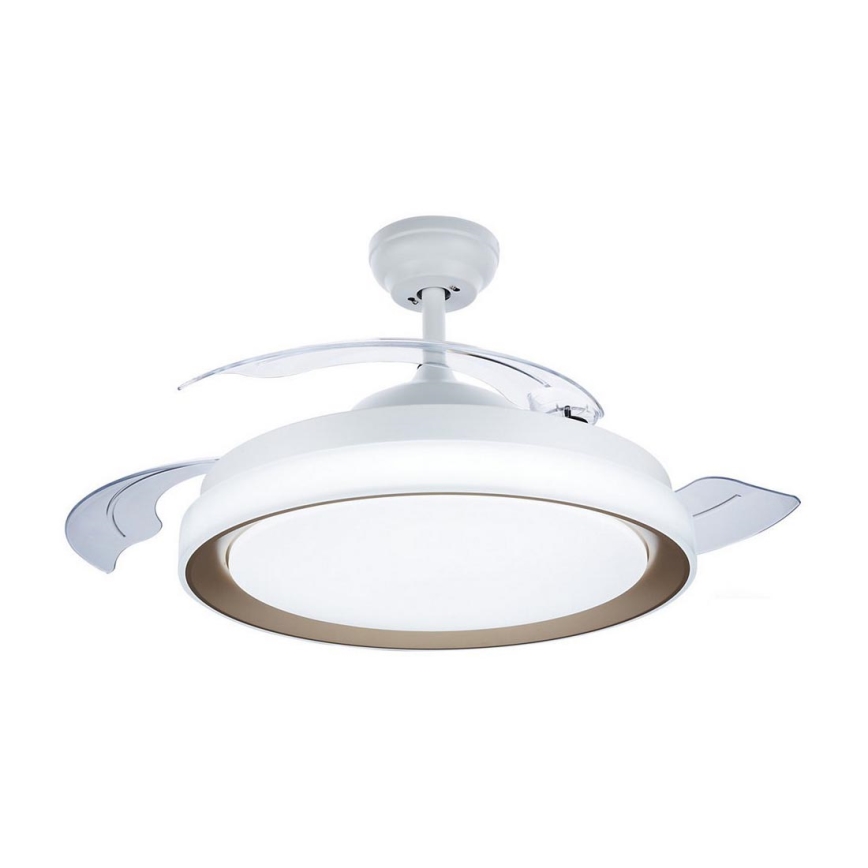 Philips - LED loftlampe med ventilator LED/35W/230V 5500/4000/2700K + fjernbetjening guldfarvet