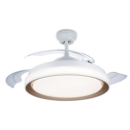 Philips - LED loftlampe med ventilator LED/35W/230V 5500/4000/2700K + fjernbetjening guldfarvet