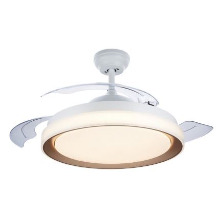 Philips - LED loftlampe med ventilator LED/35W/230V 5500/4000/2700K + fjernbetjening guldfarvet