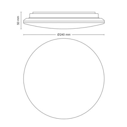 Philips - LED-loftlampe MOIRE LED/10W/230V 2700K Ø 24 cm