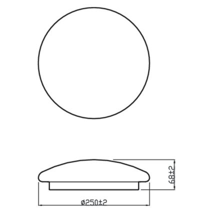 Philips – LED-loftlampe MOIRE LED/10W/230V