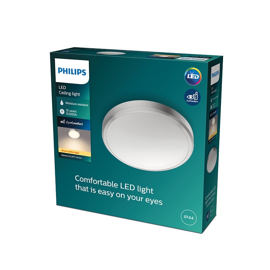 Philips - LED loftlampe til badeværelse BALANCE LED/17W/230V IP44