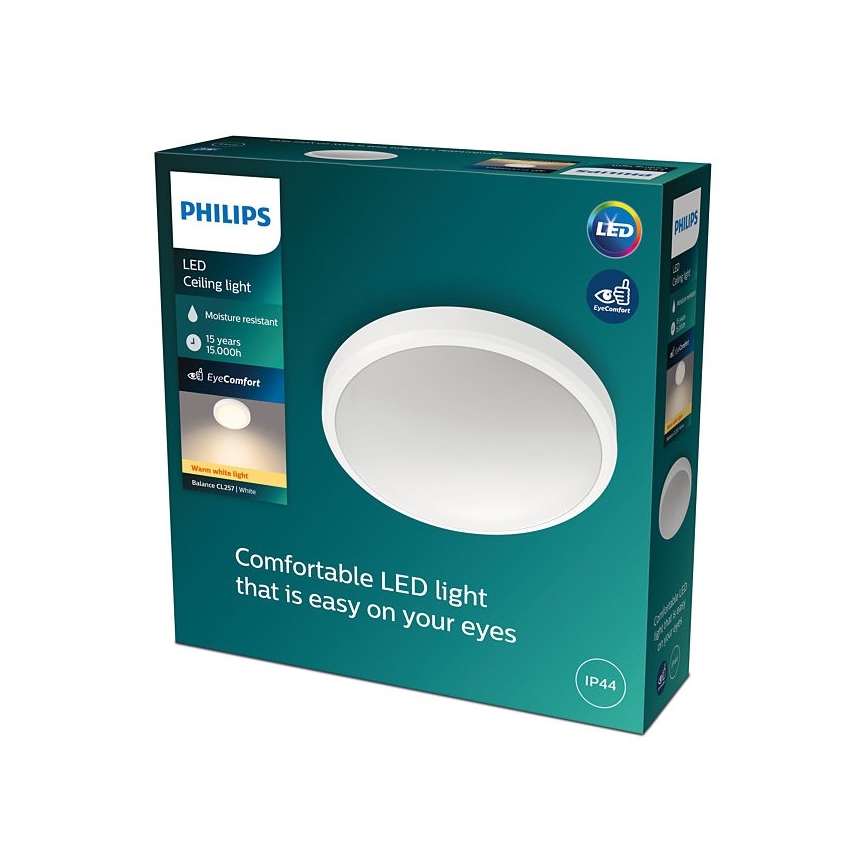 Philips - LED loftlampe til badeværelse BALANCE LED/17W/230V IP44