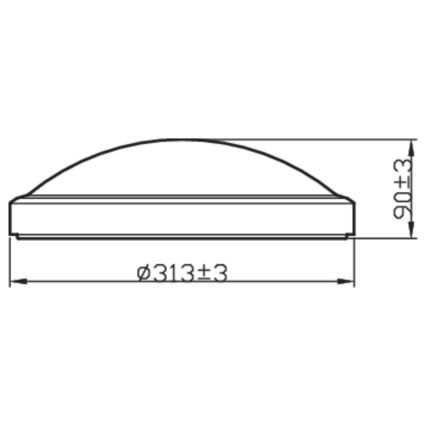 Philips - LED loftlampe til badeværelse BALANCE LED/17W/230V IP44