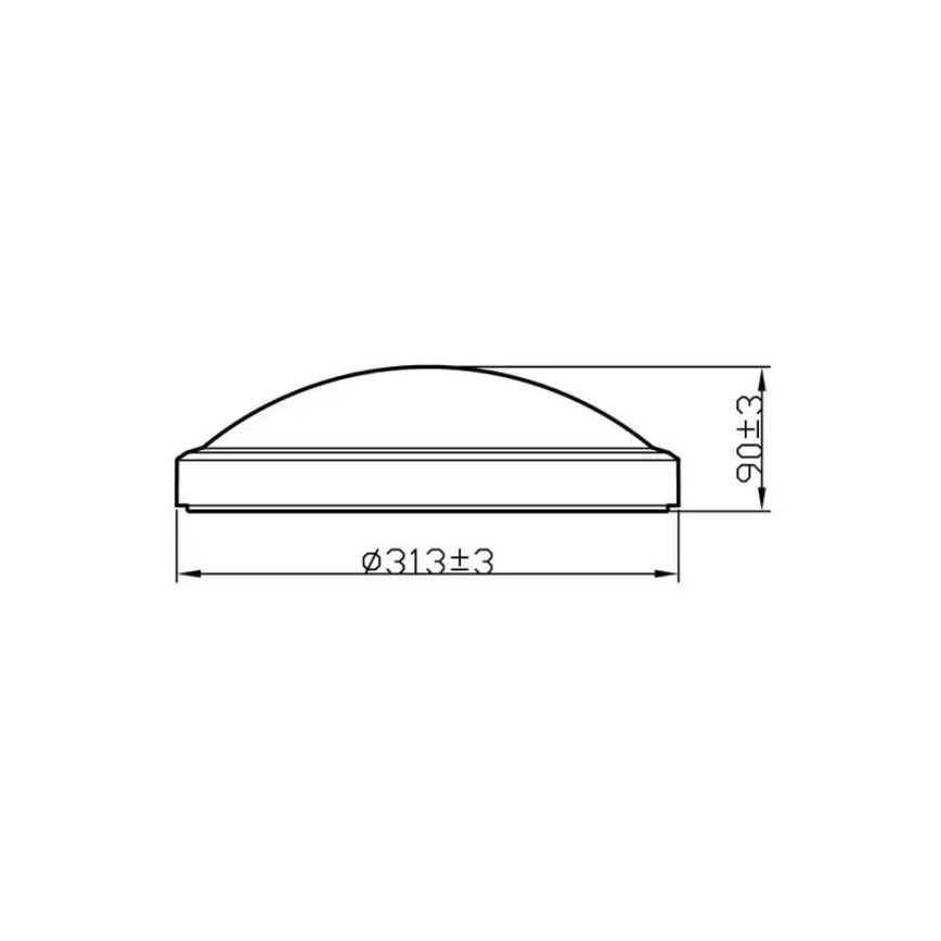 Philips - LED loftlampe til badeværelse LED/17W/230V 2700K IP44