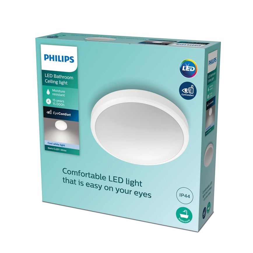 Philips - LED loftlampe til badeværelse LED/17W/230V 4000K IP44