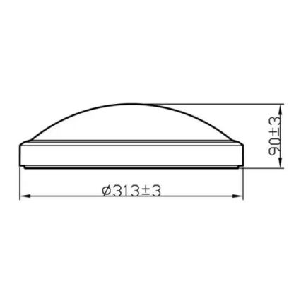 Philips - LED loftlampe til badeværelse LED/17W/230V 4000K IP44