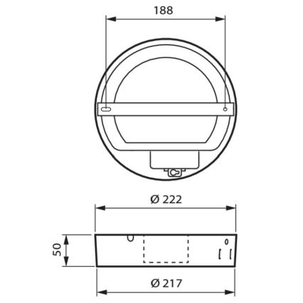 Philips - LED loftlampe til badeværelse LED/21W/230V IP44 4000K