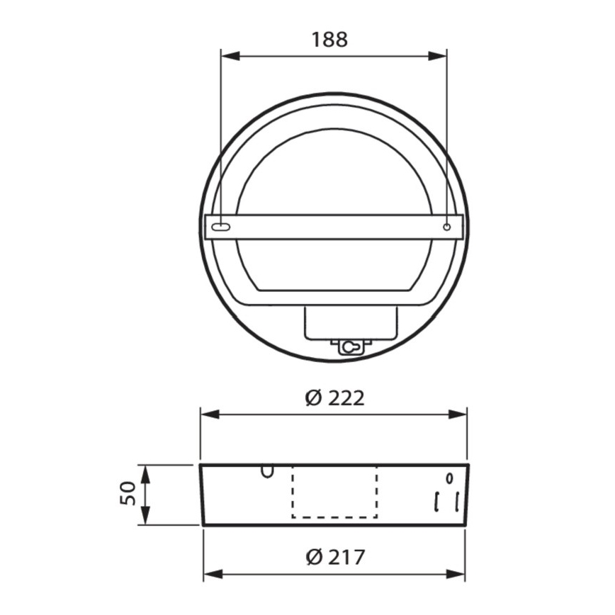 Philips - LED loftlampe til badeværelse LED/21W/230V IP44 4000K