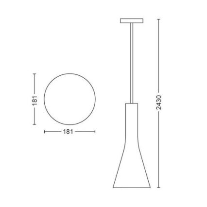 Philips - LED pendel dæmpbar Hue EXPLORE 1xE27/6W/230V 2200-6500K