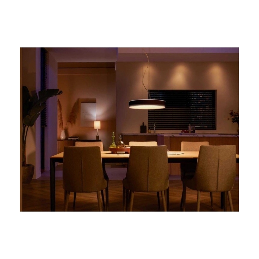 Philips - LED pendel dæmpbar Hue LED/33,5W/230V 2200-6500K sort + fjernbetjening