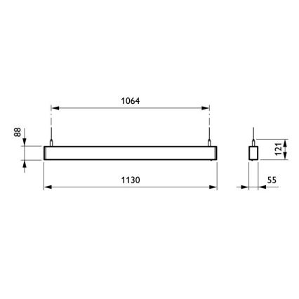 Philips - LED pendel dæmpbar TRUELINE LED/25W/230V