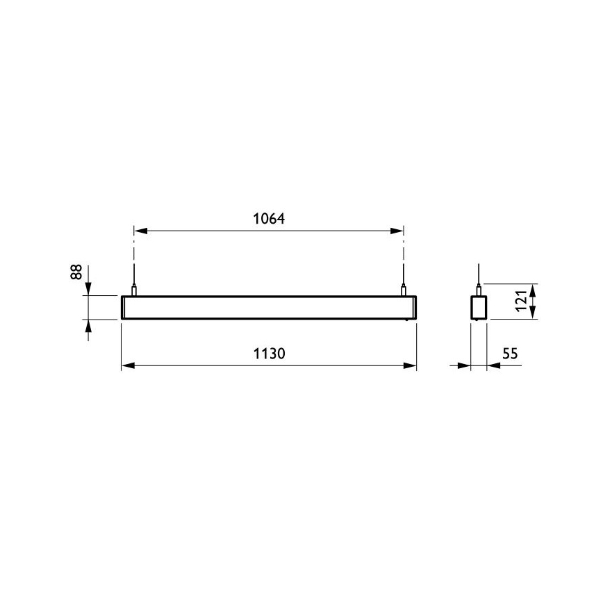 Philips - LED pendel dæmpbar TRUELINE LED/25W/230V