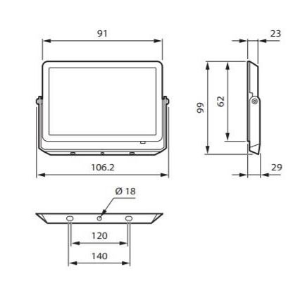 Philips - LED projektør DECOFLOOD LED/10W/230V IP65