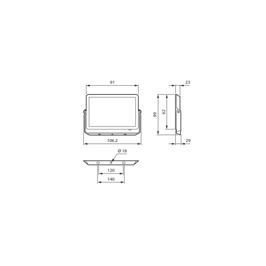 Philips - LED projektør DECOFLOOD LED/10W/230V IP65