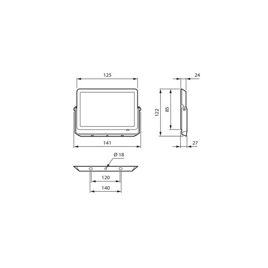 Philips - LED projektør DECOFLOOD LED/20W/230V IP65