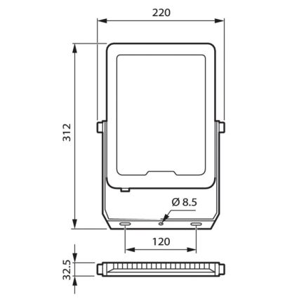 Philips - LED projektør LED/100W/230V 4000K IP65