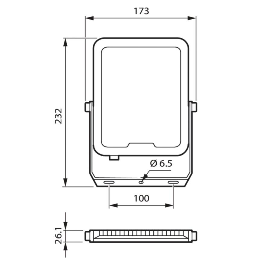 Philips - LED projektør LED/50W/230V 3000K IP65