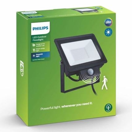 Philips - LED projektør med sensor DECOFLOOD LED/20W/230V IP65
