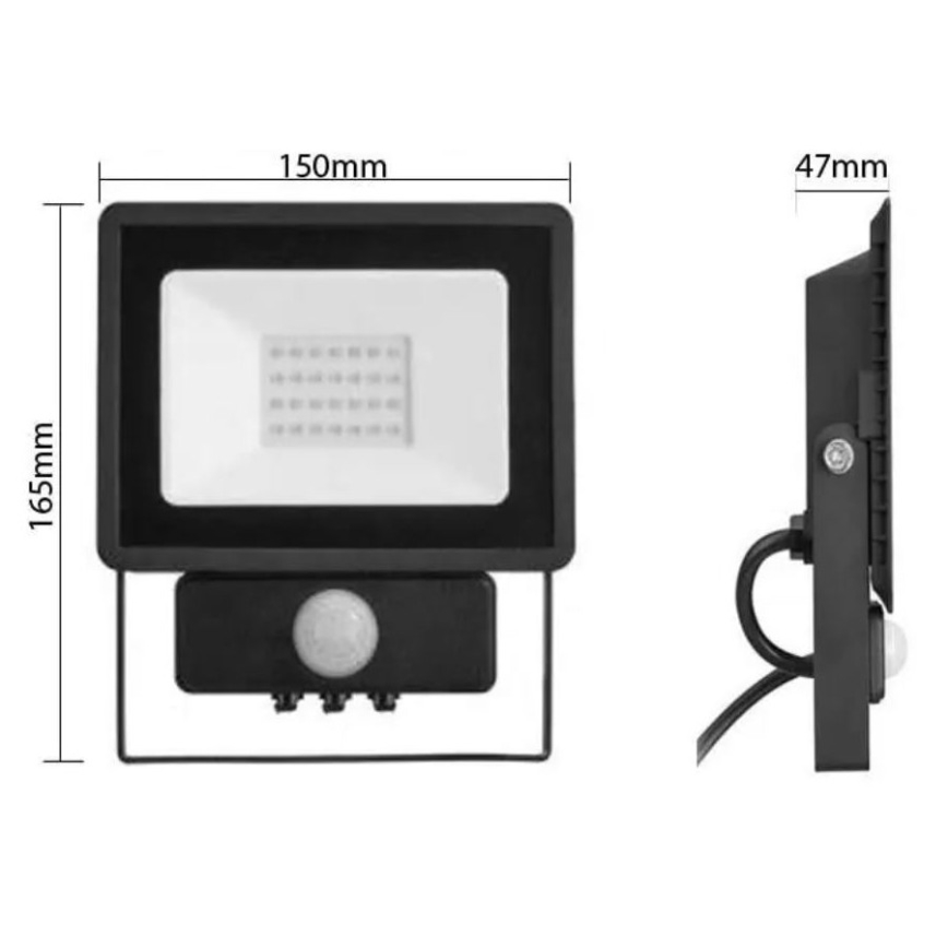 Philips - LED projektør med sensor DECOFLOOD LED/20W/230V IP65