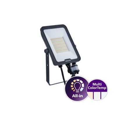 Philips - LED-reflektor med bevægelses- og skumringssensor LEDINAIRE ALL-IN LED/50W/230V 3000/4000/6500K IP65