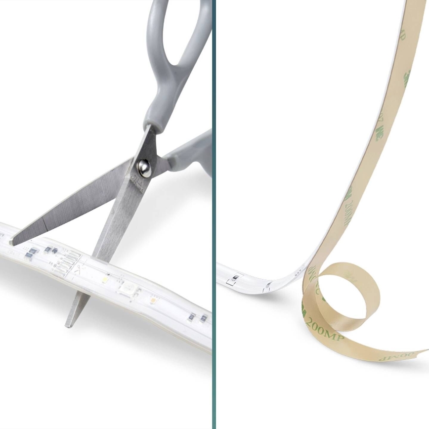 Philips - LED RGBW Dæmpbar lysstribe 5m LED/12W/230V + fjernbetjening