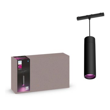 Philips - LED RGB dæmpbar pendel med wireophæng til Hue skinnesystem PERIFO LED RGB/5,2W/24V 2000-6500K