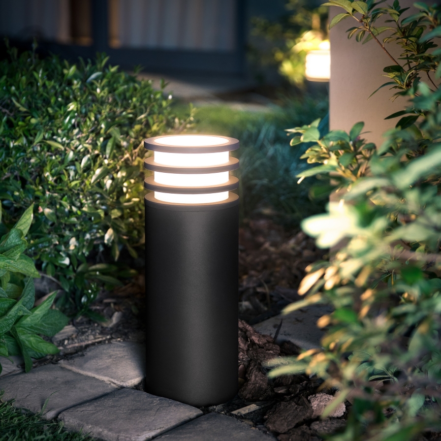 Philips - LED RGB-dæmpbar udendørslampe Hue LUCCA 1xE27/8,1W/230V 25 cm 1000-20000K IP44