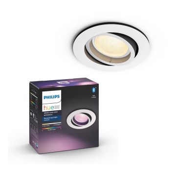 Philips - LED RGB Indbygningslampe HUE CENTURA 1xGU10/5,7W/230V