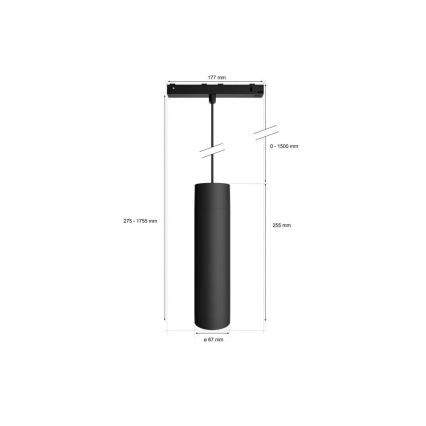 Philips - LED RGB pendel til skinnesystem dæmpbar Hue PERIFO LED RGB/5,2W/24V 2000-6500K