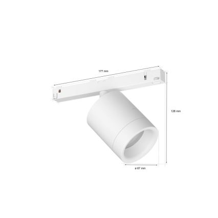 Philips - LED RGB spotlampe til skinnesystem dæmpbar Hue PERIFO LED RGB/5,2W/24V 2000-6500K