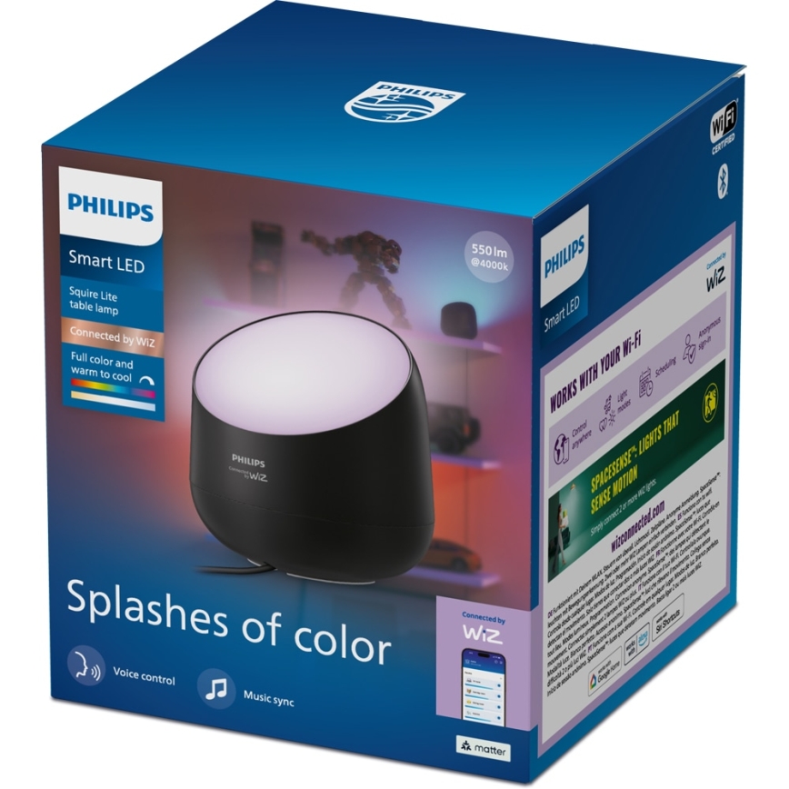 Philips - LED RGB+TW Dæmpbar bordlampe SMART LED/9W/230V 2200-6500K Wi-Fi